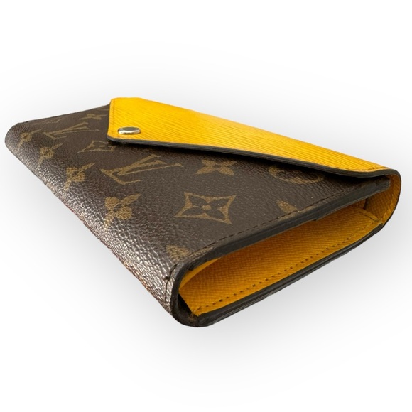 LOUIS VUITTON Limited Edition Marie-Lou Tri-fold Long Wallet, Mimosa - Picture 9 of 16